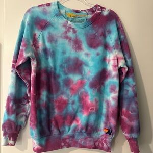 Aviator Nation Colorful Tie-Dye Top